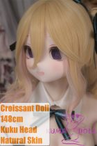 Croissant Doll 148cm Kuku Anime Sex Doll Soft vinyl head + S-TPE body Blonde