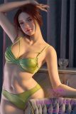 Sanhui Doll New Body 158cm/5ft2 E-cup Body #42 Head Silicone Sex Doll with Real Skin