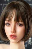 Sanhui Doll New Body 158cm/5ft2 E-cup Body #43 Head Silicone Sex Doll with Real Skin in Plaid Office Outfit