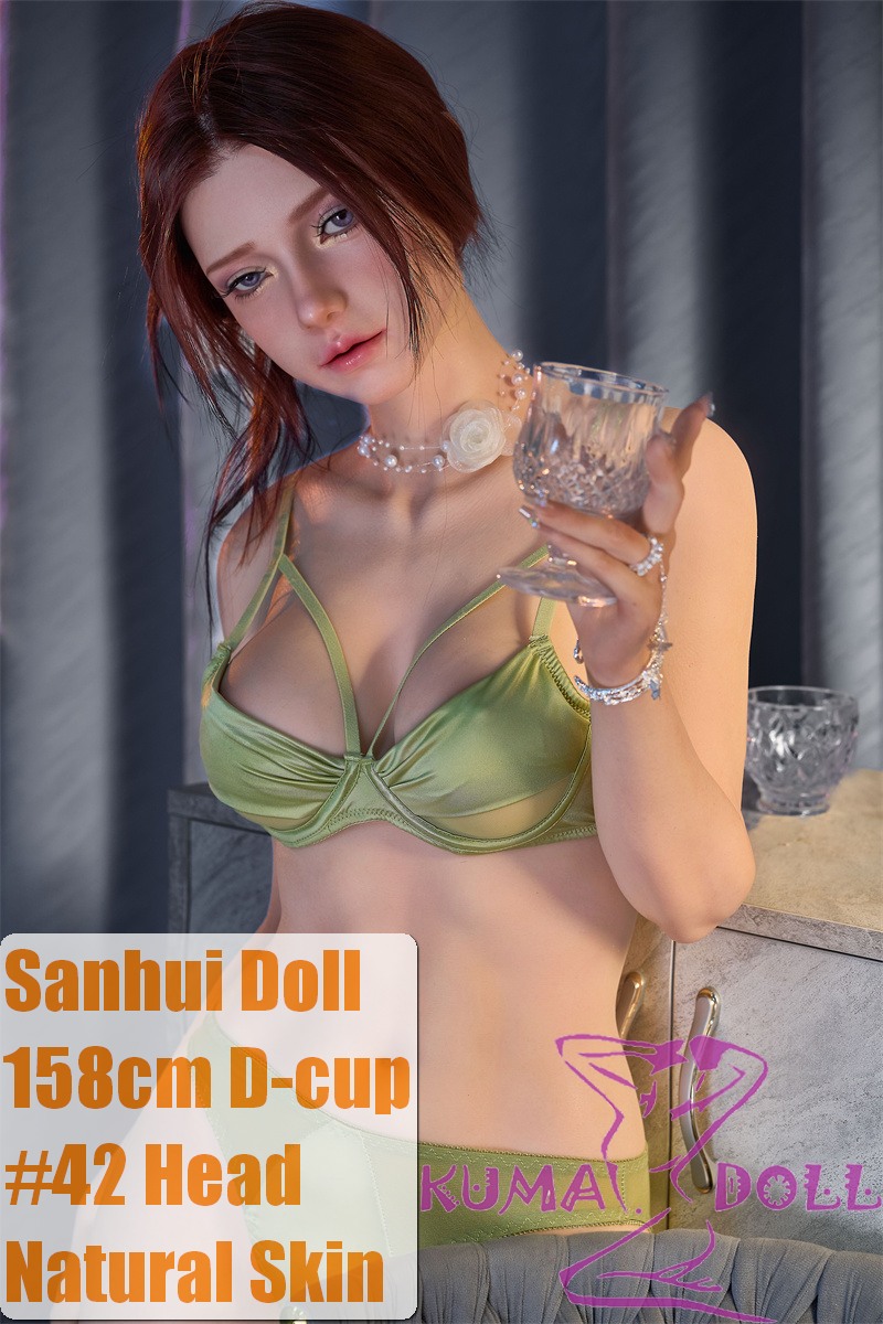 Sanhui Doll New Body 158cm/5ft2 E-cup Body #42 Head Silicone Sex Doll with Real Skin