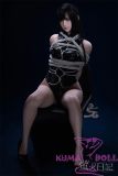 Firefly Diary 162cm A-cup Linglong Head Full Silicone Sex Doll With Body Make-up Sexy Bondage Agent