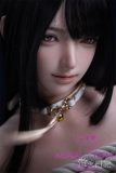 Firefly Diary 162cm A-cup Linglong Head Full Silicone Sex Doll With Body Make-up Sexy Bondage Agent