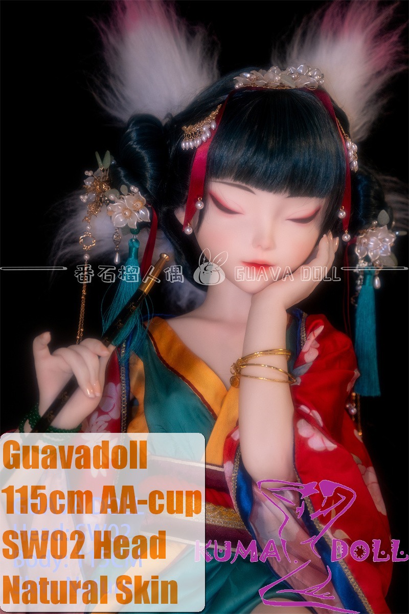 Guavadoll 115cm AA-cup SW02 Head Full Silicone Anime Sex Doll Cosplay Baoqing Fangzhu from White Snake Movie