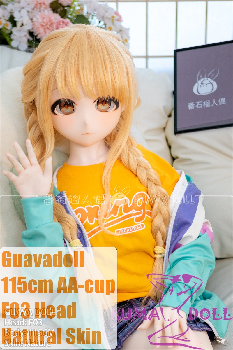 Guavadoll 115cm AA-cup F03 Head Vinyl Head+ Silicone Anime Sex Doll Cosplay Fujita Kotone from Gakuen Idol master