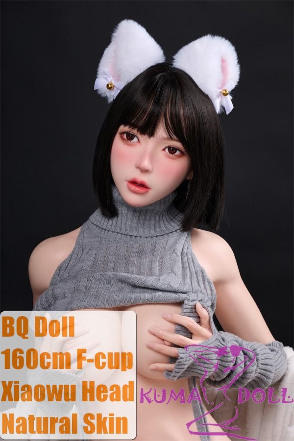 BQDOLL 160cm F-cup Xiaowu Head Full Silicone Sex Dolls with Skin Texture in Grey Sweater