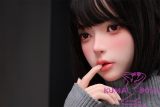 BQDOLL 160cm F-cup Xiaowu Head Full Silicone Sex Dolls with Skin Texture in Grey Sweater