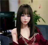 BQDOLL 160cm F-cup Xiaowu Head Full Silicone Sex Dolls with Skin Texture in Grey Sweater