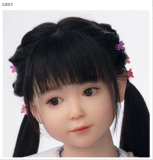 AXB Doll108cm A-cup with Head GB26 with realistic body makeup silicone head+TPE body