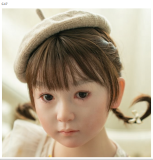 AXB Doll108cm A-cup with Head GB26 with realistic body makeup silicone head+TPE body