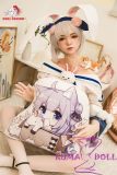 Doll Senior Misaki head 165cm B-cup full silicone sex doll wearing a cute rabbit ear costume