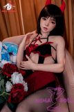Doll Senior Misaki Head 165cm B-cup Full Silicone Sex Doll in Sexy Devil Outfit
