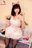 Doll Senior Misaki head 165cm B-cup full silicone sex doll with animal ears headband