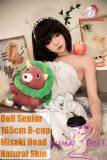 Doll Senior Misaki Head 165cm B-cup Full Silicone Sex Doll with Bow Cake Dress