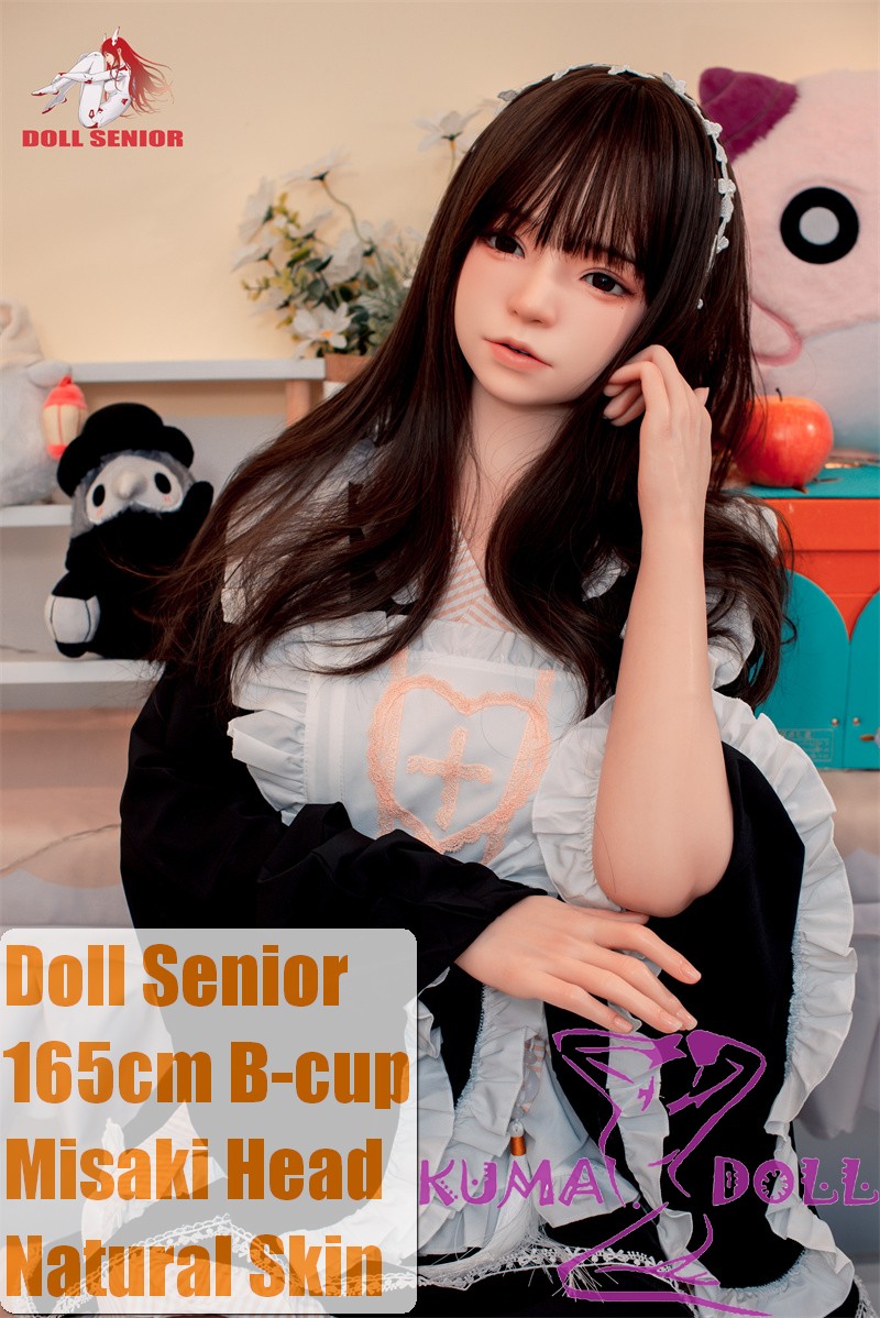 Doll Senior Misaki Head 165cm B-cup Full Silicone Sex Doll with Maid Costume