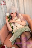 Doll Senior Misaki Head 165cm B-cup Full Silicone Sex Doll with Gray Long Hair