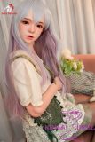 Doll Senior Misaki Head 165cm B-cup Full Silicone Sex Doll with Gray Long Hair