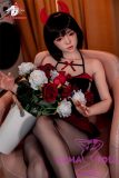Doll Senior 165cm B-cup Misaki head in a red devil costume