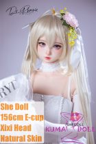 SHEDOLL 156cm E-cup Xixi Head  Love Doll Body Material Customizable in Wedding Dress