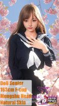 Doll Senior Mengshu Head 163cm F-cup Full Silicone Sex Doll with Body Make-up