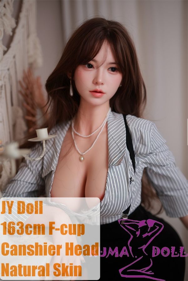 JY Doll Silicone Material Love Doll 163cm F-Cup Canshier Head in Striped Shirt