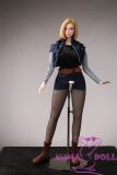 Full body anime doll in cosplay clothing