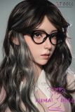 Side view office style silicone love doll