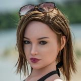 Zelex 165cm(5.41 ft) F-cup Full Size Lifelike Sex Doll with #GE64-1 Head Full Silicone Office Style