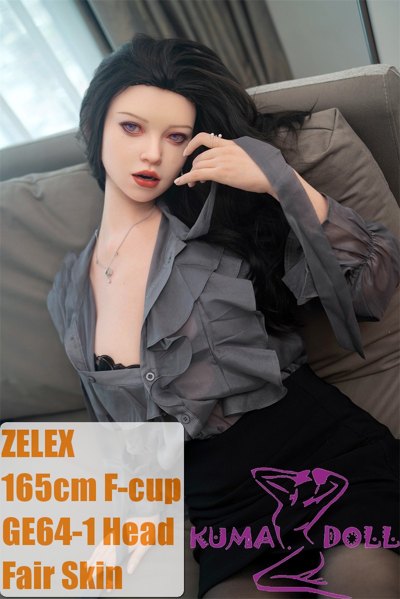 Zelex 165cm(5.41 ft) F-cup Full Size Lifelike Sex Doll with #GE64-1 Head Full Silicone Office Style