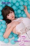 Sexy silicone doll lying in bathtub