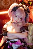 Closeup makeup anime cosplay doll