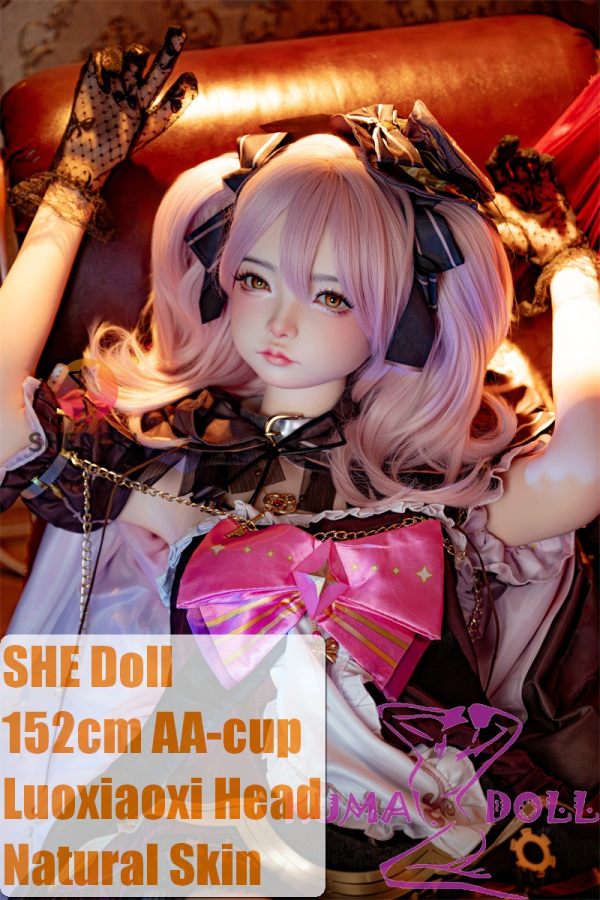 SHEDOLL 152cm AA-Cup Luoxiaoxi Head Full Silicone Sex Doll Cosplay Ace Taffy