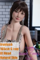 Irontech Doll Full Silicone Sex Doll 165cm/5ft4 G-cup Natural  A1 Head Apron Kitchen Style