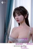 Realistic Japanese silicone sex doll close up