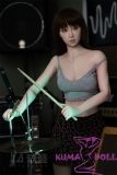 Jiusheng Doll Full Silicone Sex Doll 156cm B-cup Aki head Bar Scene with Drum Performance