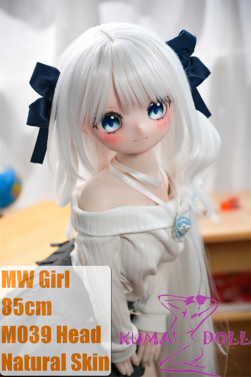 MW Girl Anime Sex Doll 85cm M039 Head in Long White Hair