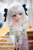MW Girl Anime Sex Doll 85cm M039 Head in Long White Hair