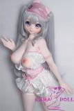 Elsa Babe 140cm F-cup RAD023 石川清美 Head Full Silicone Life Size Anime Sex Doll in Pink Eye Mask