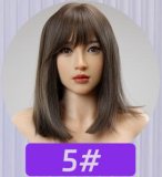 MMXDOLL 163cm D-cup Mengfan Head Full Silicone Sex Doll in Elegant Silver Nightdress