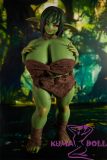 Climax Doll CLM 70cm Zarge Head H-cup Goblin Green Skin Fantasy Character Anime Doll Full Silicone Sex Doll