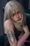 Tattooed sexy silicone doll