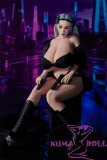 Climax Doll CLM 161cm M-Cup Tasha Head Full Silicone Sex Doll – Killer Style Doll in Black Outfit
