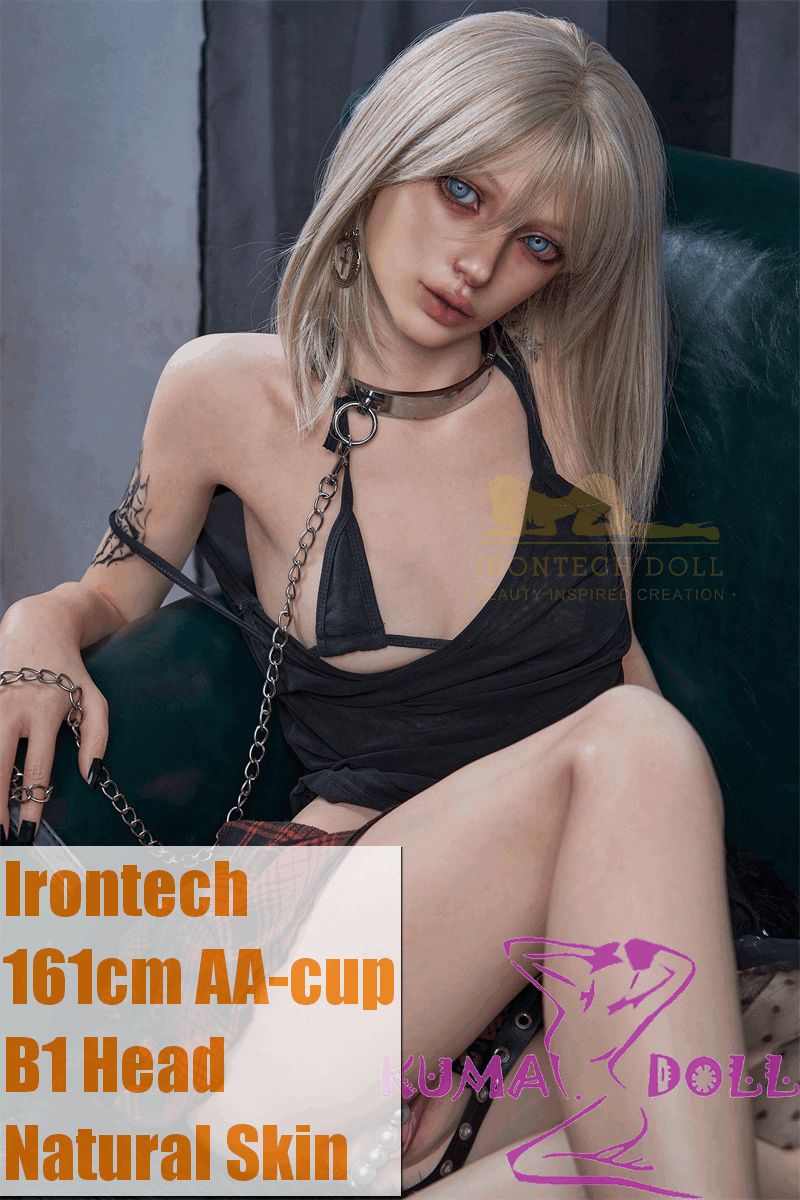Irontech Doll Full silicone love doll 161cm AA-cup B1 Head Sexy Tattooed Girl