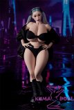 Climax Doll CLM 161cm M-Cup Tasha Head Full Silicone Sex Doll – Killer Style Doll in Black Outfit