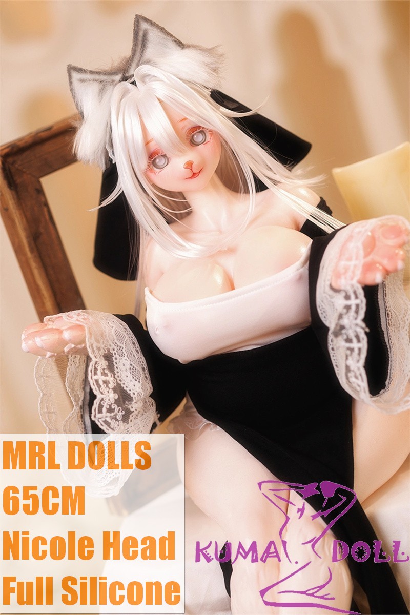 MRL DOLLS Full Silicone Sex Doll 65cm Nicole Head Cute Cat Girl