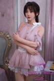 Pink chiffon dress elegant doll