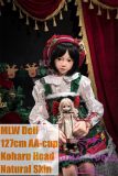 MLW Doll Full Silicone Sex Doll 127cm AA-cup Koharu Head in Christmas Outfit