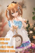 MW Girl Anime Sex Doll 115cm #013 Silicone Head – Cute Wonderland Blue Dress