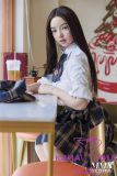 MMXDOLL 156cm E-cup Mengting Head Full Silicone Sex Doll in JK Uniform