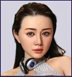 MMXDOLL 165cm F-cup Mengfei Head Full Silicone Sex Doll Realistic Makeup in Pink Sequin Dress