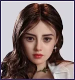 MMXDOLL 165cm F-cup Mengfei Head Full Silicone Sex Doll Realistic Makeup in Pink Sequin Dress